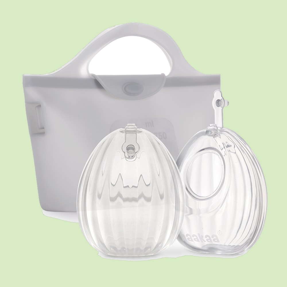 Sacaleche manos libres shell pack x 2 unid +bolsa para esterilización multiuso