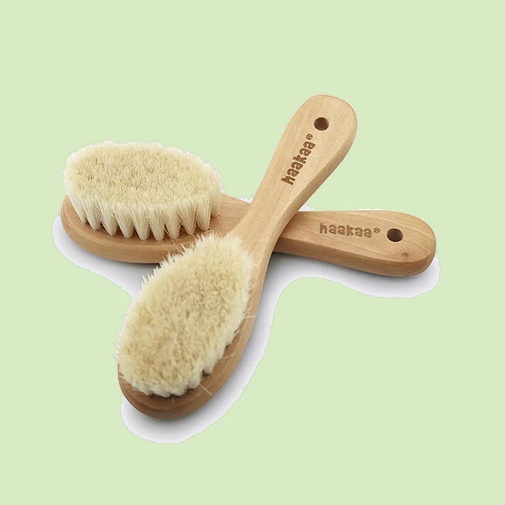 Cepillo de pelo de cabra para bebes